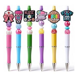 ALL 6 Nurse Themed Fun Pens